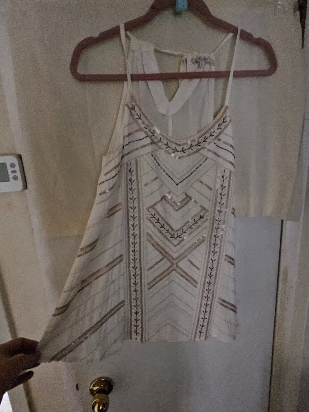 Miss Me Brand Boho Beaded Top M